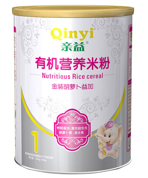 親益紙聽胡蘿卜益加有機營養(yǎng)米粉1段