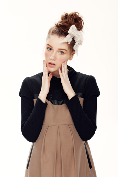 38周時尚高領百搭連衣裙