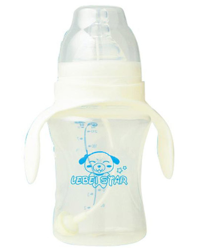 寬口徑3耳自動(dòng)吸管pp奶瓶