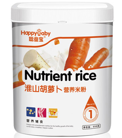 聰童寶淮山胡蘿卜營養(yǎng)米粉1段