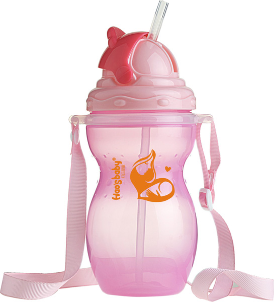 好氏嬰童粉色多功能學(xué)飲杯