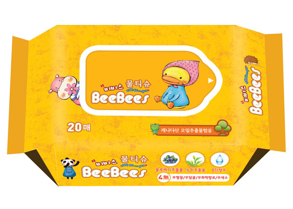 金貝柔藍莓綠茶嬰兒濕巾20片