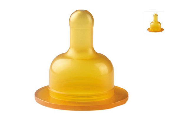 貝麗寬口天然乳膠奶嘴-階段3,6個月以上快速流量(雙個裝)