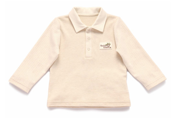 本色源拼接長袖T恤