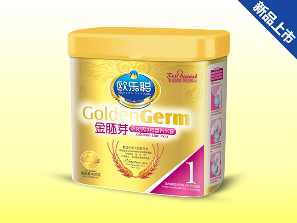 歐樂聰金胚芽強化鈣鐵鋅營養(yǎng)米粉1段