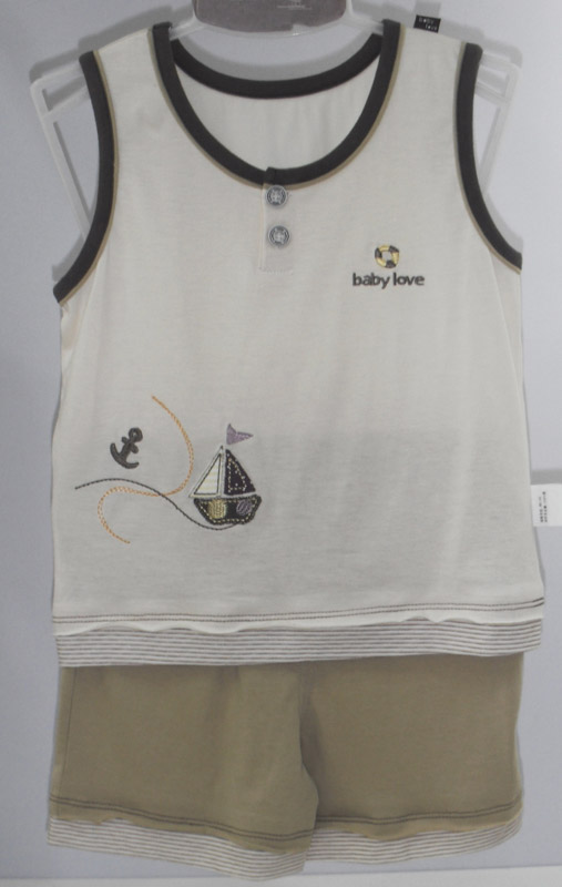 娃愛的蓓蓓夏季新款無袖套裝