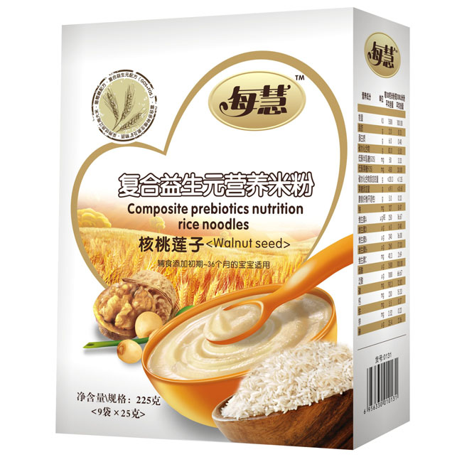 每慧復(fù)合益生元核桃蓮子營養(yǎng)米粉米225
