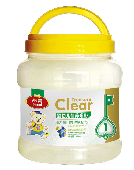 品美嬰幼兒優(yōu)+淮山鋅鐵鈣配方米粉1段