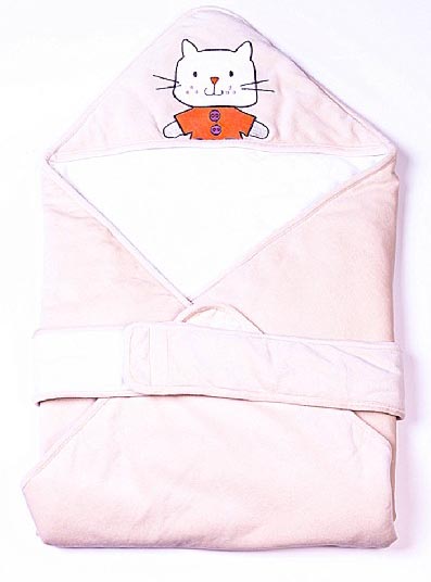 母之戀貓Bby天鵝絨嬰兒棉包被