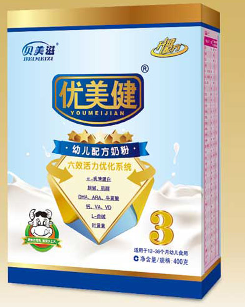 優(yōu)美健幼兒配方奶粉3段