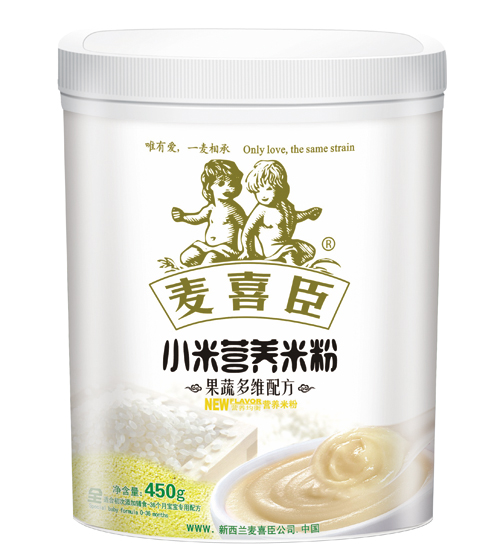 麥喜臣小米營(yíng)養(yǎng)米粉果蔬多維配方罐裝