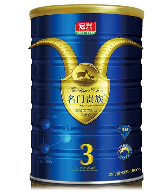 名門(mén)貴族金鉆幼兒配方羊奶粉(3段)800g