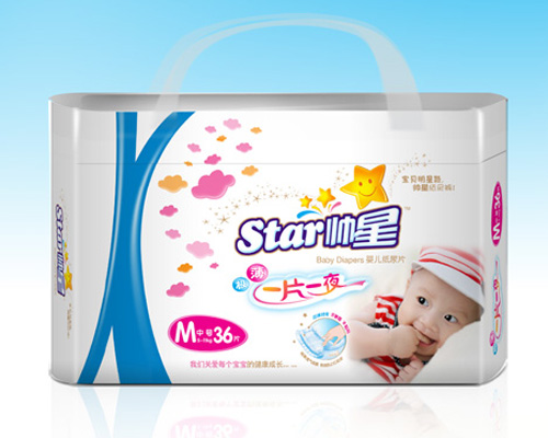 帥星極薄嬰兒紙尿片M