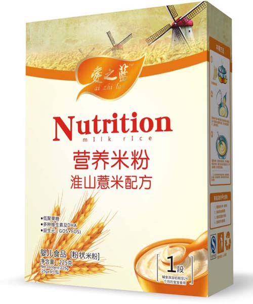 愛之藍(lán)淮山薏米配方營養(yǎng)米粉1段