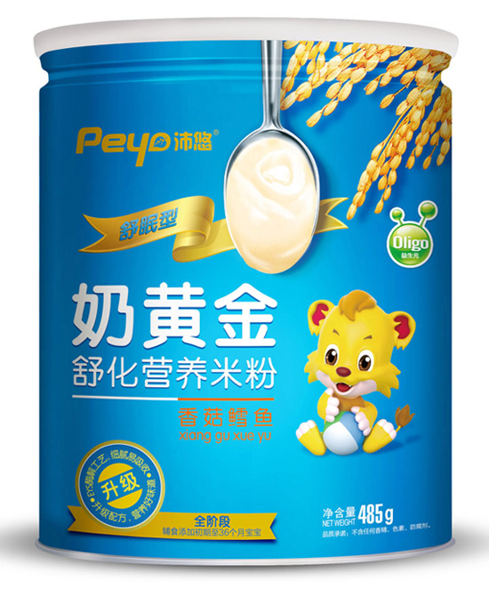 沛悠奶黃金香菇鱈魚(yú)舒化米粉