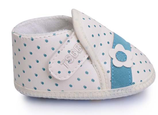 天使之嬰透氣PU幼兒步前鞋藍(lán)色