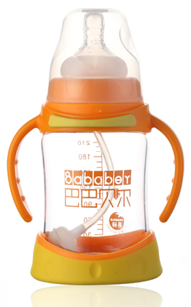 巴巴貝爾魔術(shù)防摔玻璃寬口自動奶瓶210ML