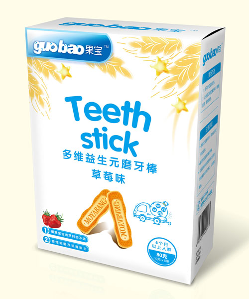 果寶多維益生元磨牙棒草莓味