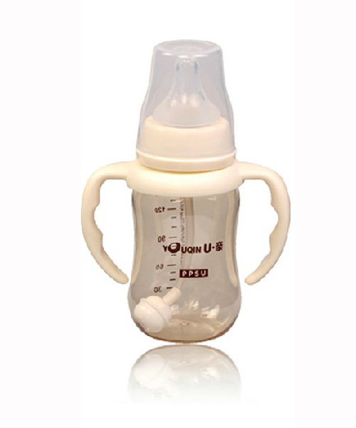 U親A315PPSU標(biāo)準(zhǔn)口徑帶柄自動奶瓶150ML