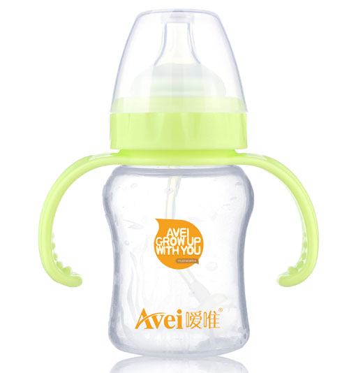 噯唯寬口徑帶柄自動硅膠奶瓶(150ml)