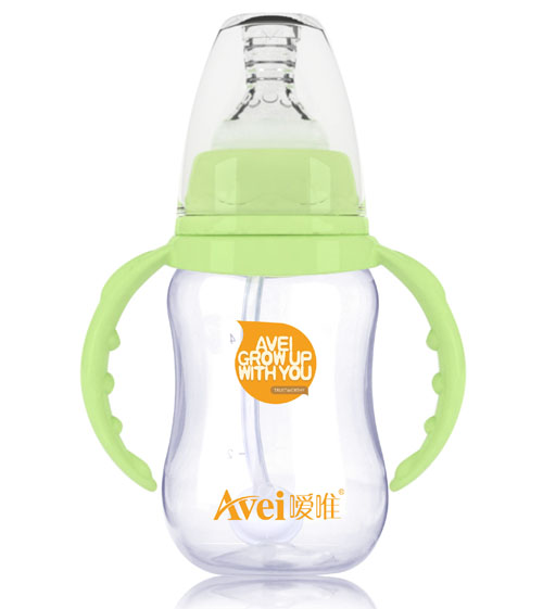 噯唯標(biāo)準(zhǔn)口徑帶柄自動PP奶瓶(120ml)