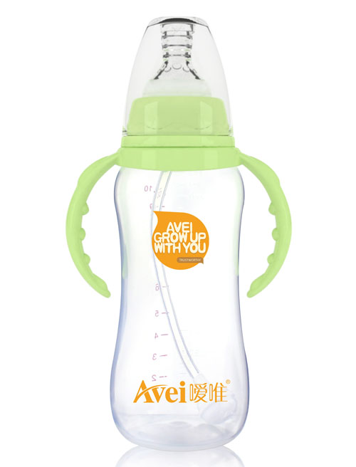 噯唯標(biāo)準(zhǔn)口徑帶柄自動PP奶瓶(300ml)