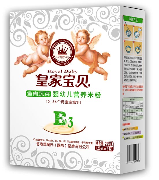 皇家寶貝225克米粉-魚(yú)肉蔬菜