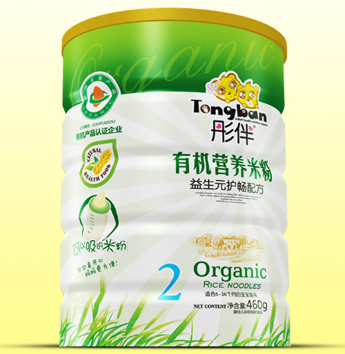 彤伴益生元護(hù)暢有機(jī)米粉鐵聽裝2段