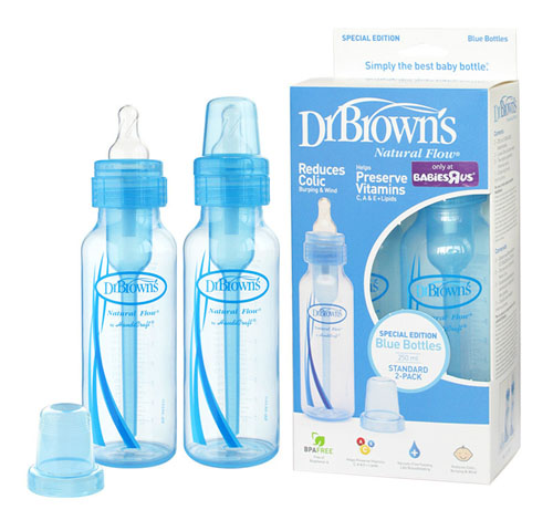 布朗博士彩色標(biāo)準(zhǔn)PP奶瓶對裝藍色