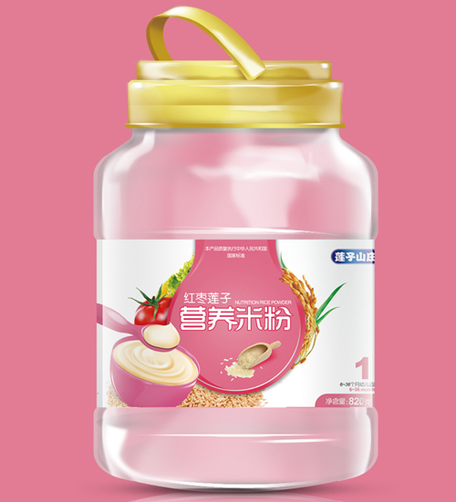 蓮子山莊紅棗蓮子營(yíng)養(yǎng)米粉1段桶裝