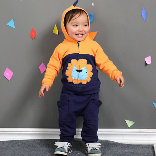 棉果果連帽針織套裝