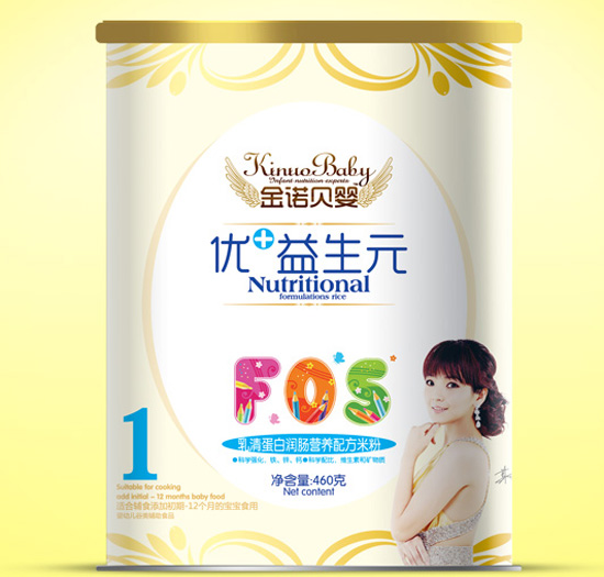 金諾貝嬰乳清蛋白潤(rùn)腸優(yōu)+益生元米粉1段