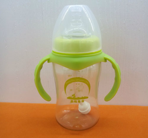 苗哺專家7安寬口弧形雙耳PPSU高級(jí)奶瓶