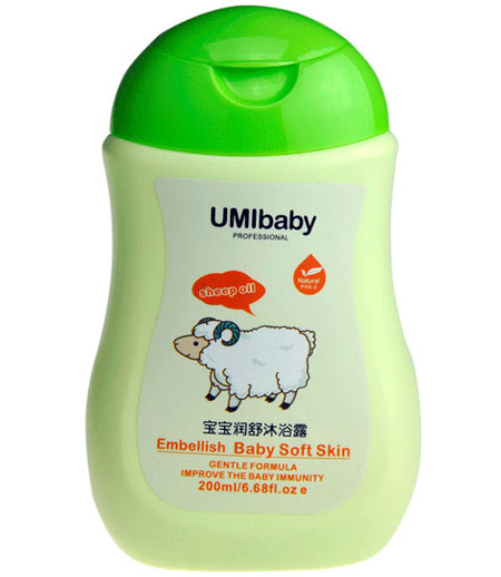 優(yōu)米舒羊脂寶寶潤(rùn)舒沐浴露