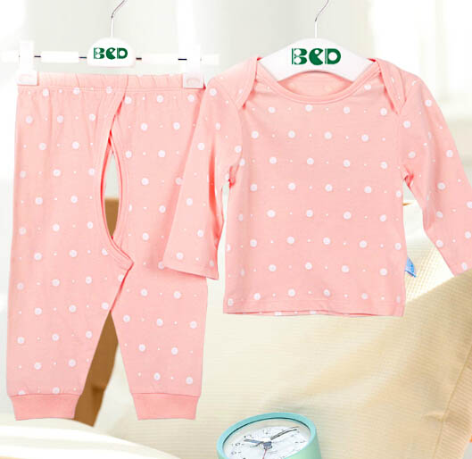 貝茜蒂韓風(fēng)粉色波點(diǎn)內(nèi)衣套裝