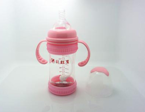 彩虹屋晶鉆玻璃奶瓶(帶保護(hù)套)
