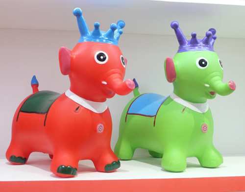 哈哈球彩繪音樂大象充氣玩具
