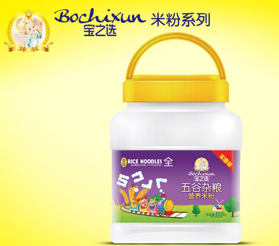 寶之選五谷雜糧營養(yǎng)米粉800g桶裝