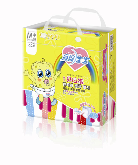 海綿寶寶韓式貝拉褲M(mǎn)中碼