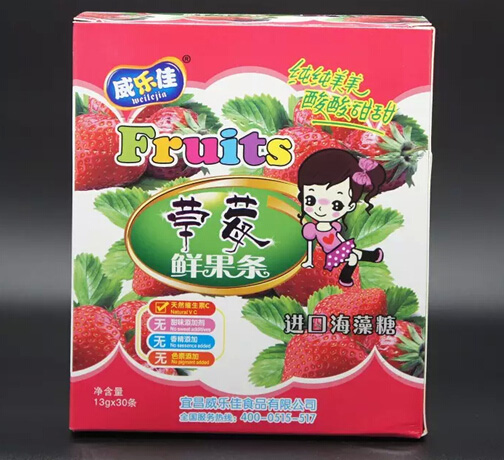 威樂佳草莓水果條