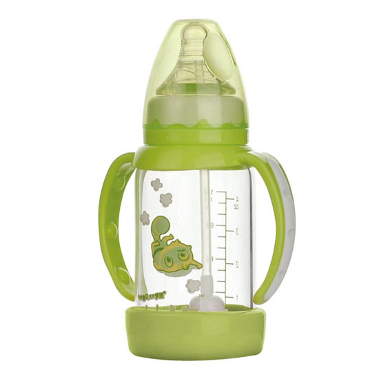 功夫寶貝晶鉆玻璃防摔小奶瓶