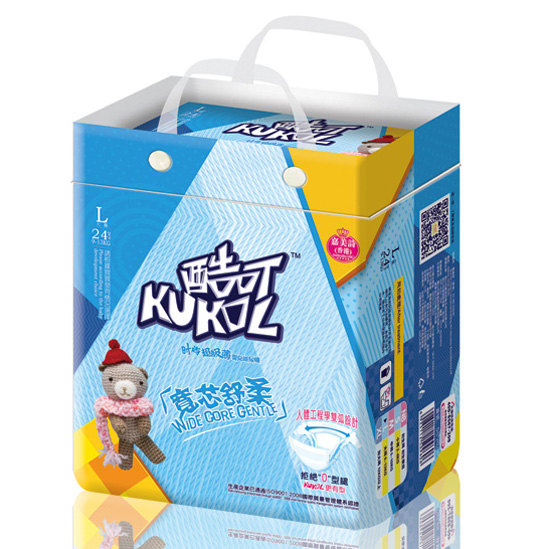 酷可時(shí)尚超級(jí)薄嬰兒紙尿褲L碼24片小包