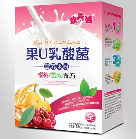 歡喜娃櫻桃雪梨配方果U乳酸菌營養(yǎng)米粉