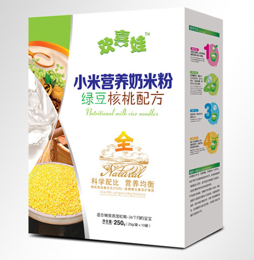 歡喜娃綠豆核桃配方小米營(yíng)養(yǎng)奶米粉