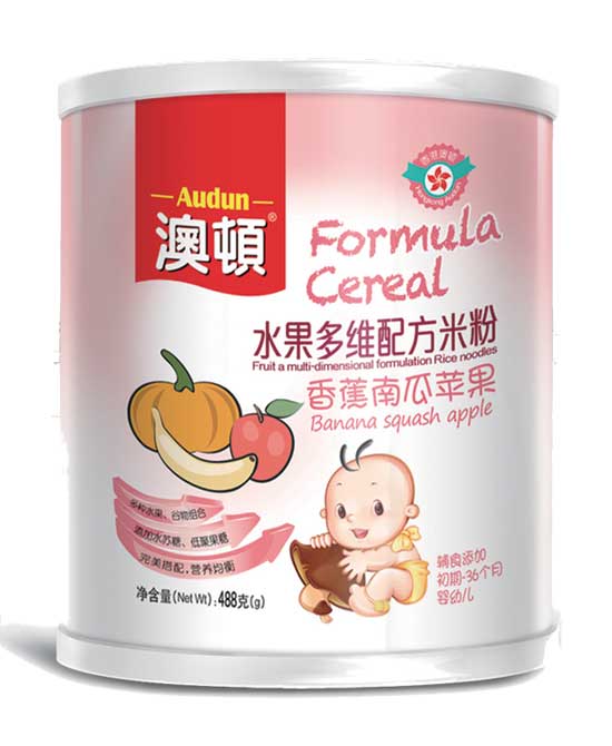 澳頓香蕉南瓜蘋(píng)果水果米粉