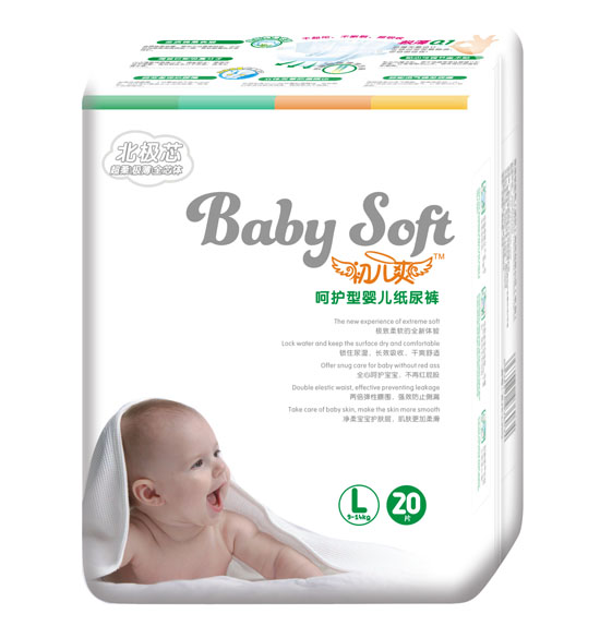 初兒爽北極芯呵護型嬰兒紙尿褲L碼20片