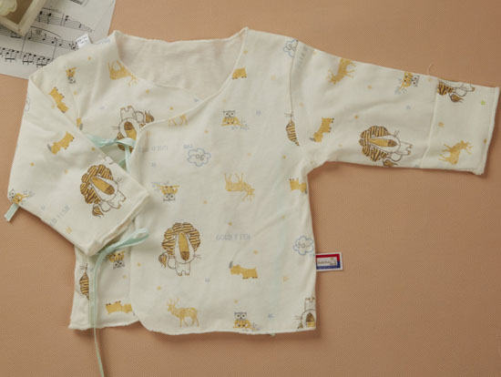 金色小魚(yú)精棉單面動(dòng)物樂(lè)園密邊合同衫