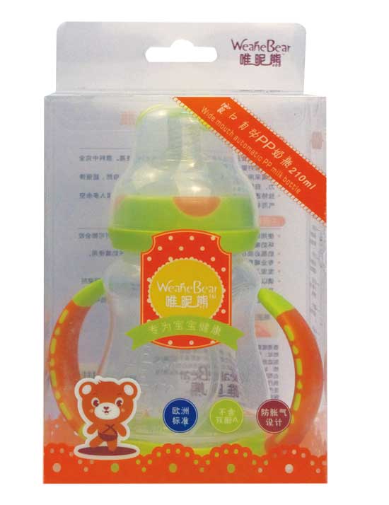 唯昵熊寬口自動210ml奶瓶