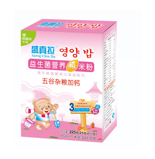 盛真拉益生菌五谷雜糧加鈣營養(yǎng)米粉(盒)