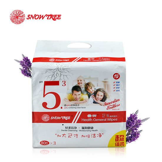 雪樹(shù)80片3連包衛(wèi)生通用濕巾